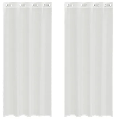 Immagine prodotto di vidaXL Tende in voile con occhielli 2 pz. Bianco