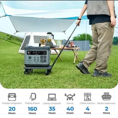 Obrázok produktu pre Prenosný generátor s batériou – 2048 Wh energie – 2400 W výkon