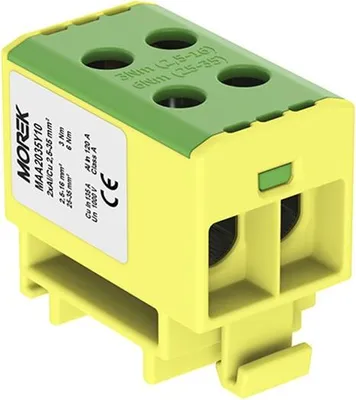 Produktbild von Morek 4054 Schienenklemme 1P 2,5-35mm² Al/Cu