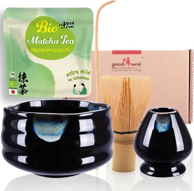 Produktbild von Matcha set "Kuro" s 30 g prémiovej organickej matchy - biely bambus