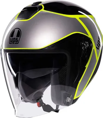 Immagine prodotto di Casco jet AGV Irides Davao, nero/grigio/giallo, M (57/58)