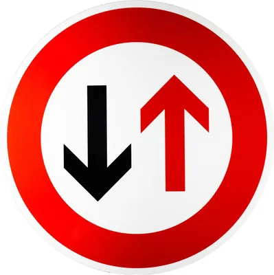 Produktbild von ORIGINAL Verkehrszeichen 208 * Vorrang des Gegenverkehrs * 600 mmØ nach StVO und RAL-Gütebedingungen Schild Straßenschild Schilder Straßenzeichen Pfeil rot schwarz Fahrverbotsschild Verkehrsschilder