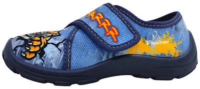 Produktbild von Fischer Markenschuhe Kinderschuhe Jungen Hausschuhe Blau Freizeit