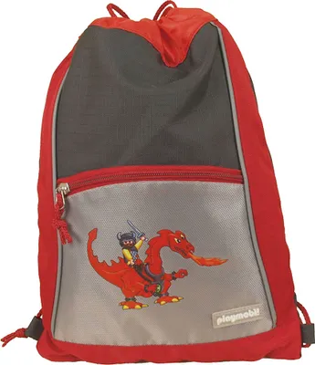 Produktbild von PLAYMOBIL Sportbeutel rot Drachenmotiv AP2412-07