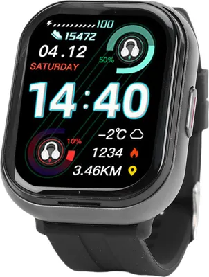 Produktbild von 2 in 1 Smart Watch mit Ohrhörern 2.01 Zoll Full Touch Screen Bluetooth Call Fitness Tracker Sports Watch Step Tracking Message Alerts