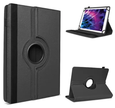 Produktbild von Tablet Tasche für Medion Lifetab P8912 Hülle Schutzhülle Cover Case 360° DrehbarFarben:Schwarz