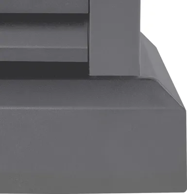 Image de Chapeau de cheminée en alliage d'aluminium - Chapeau de cheminée - Design à lamelles - Chapeau conique - Étanche à la pluie - Pour villas et bungalows - Noir