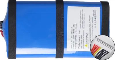 Obrázek produktu pro Náhradní akumulátor Tradebit pro reproduktor JBL BOOMBOX 2, 10 000 mAh, 7,4 V, akumulátor pro Bluetooth reproduktor, Li-Ion