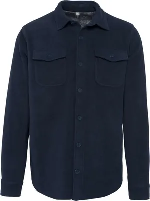 Produktbild von Kariban Herren Shirt Hemd Langarmshirt T-Shirt Brusttasche, Größe:M, Farbe:Navy/Storm Grey