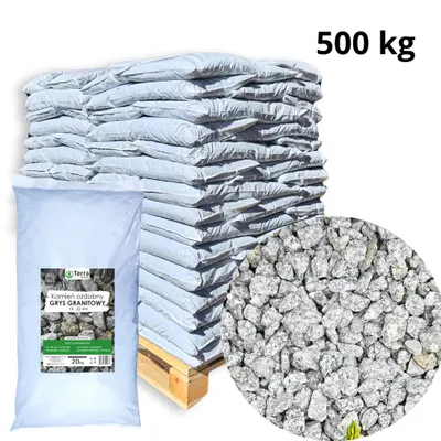 Zdjęcie produktu dla Grys granitowy 8-16 mm - 500 kg (25x20 kg) Dalmatyńczyk - kamienie dekoracyjne do ogrodu i kształtowania krajobrazu Feniks