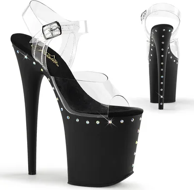 Produktbild von FLAMINGO-808ABLS Damen Sandale von Pleaser, Transparent EU 38, US 8