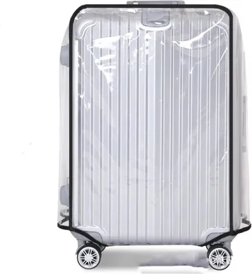 Image de Housse de protection transparente, étanche, de 61 à 76 cm, en PVC, pour valises de voyage