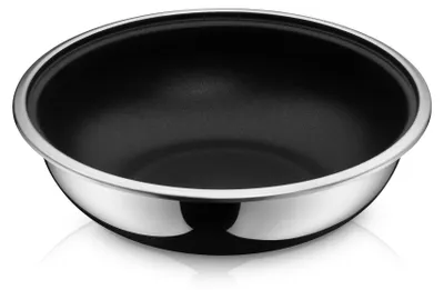 Produktbild von WMF 89.0054.0125, Rund, Allzweckpfanne, Schwarz, Edelstahl, Edelstahl, 250 °C, Edelstahl