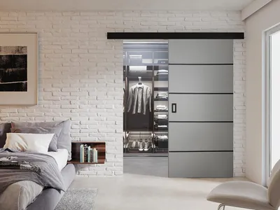 Obrázek produktu pro Posuvné interiérové dveře SANITA 2 - 90 cm, grafitové