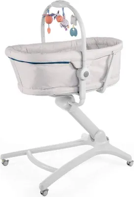 Produktbild von Babywagen 4 in 1 - Einstellbar zum Essen - Glacial - 0 bis 36 Monate - Co-Sleeper
