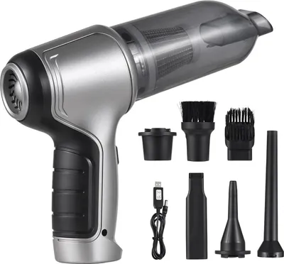 Obrázek produktu pro Akumulátorový ruční vysavač 19000Pa – Mini vysavač s funkcí foukání vzduchu, USB nabíjení, vhodný pro odstraňování chlupů, prachu a nečistot