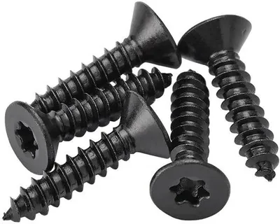 Zdjęcie produktu dla Czarne wkręty Torx do drewna ze stali nierdzewnej 304