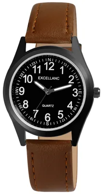 Produktbild von Excellanc Herren-Uhr mit Kunstlederions-Armband