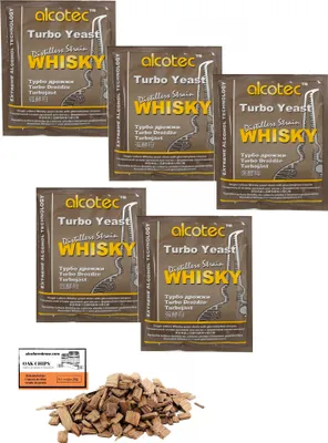 Produktbild von 5 x Alcotec Turbhefe - Whiskyhefe 73g, Alkohol Brennhefe, Gärhefe, Wodkahefe
