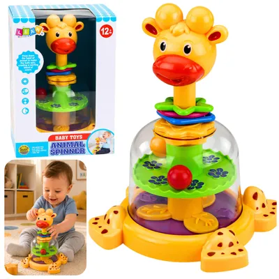 Immagine prodotto di Trottola interattiva con giraffa e palline rotanti per bambini
