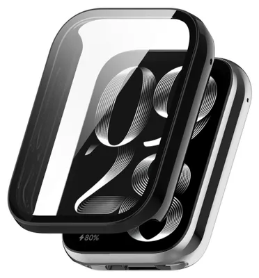 Produktbild von Smartwatch Hülle + Schutzglas für Xiaomi Smart Band 10 Pro Schutz 9H Schwarz