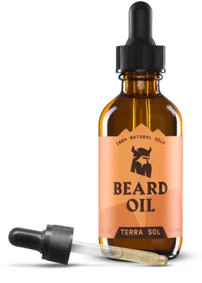 Produktbild von Striking Viking Bartöl für Männer, leichtes Öl zur Bartpflege mit Jojoba-, Argan- und Süßmandelöl, 59 ml, Terra Sol