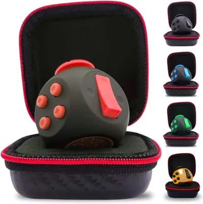 Productafbeelding van Fidget Toy - Kwaliteit fidget toys - Fidget cube met exclusieve beschermhoes - Adhs fidgetkubus - Anti-stress speelgoed