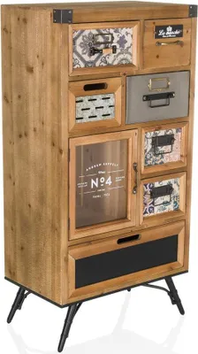 Obrázek produktu pro hjh LIVING Příborník CONTINENTO S Komoda Skříňka s úchytem 104,0 x 53,0 x 32,0 cm