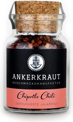 Image de Ankerkraut Mélange d'épices pour chili Chipotle dans un bocal en liège 55 g