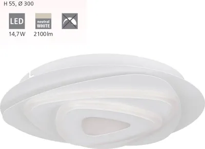 Produktbild von EGLO PALAGIANO, LED, 4000 K, 2100 lm, IP20, Weiß