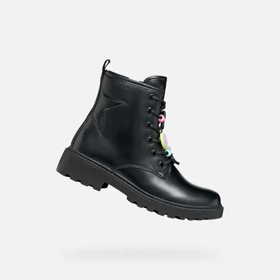 Produktbild von Geox Schwarze Mädchen-Ankle-Boots Casey 29
