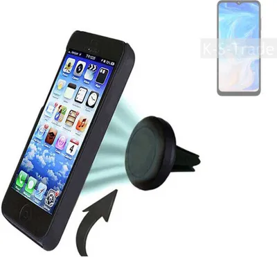 Produktbild von K-S-Trade Kompatibel mit Doogee N40 Pro Auto Handy Halterung KFZ Halter Lüftungsgitterhalterung Air Vent mount Smartphone Halter