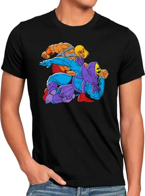 Produktbild von style3 Blond Knight Fight Herren T-Shirt he universe man anime