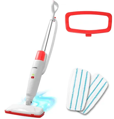Produktbild von Duronic STM15 WE Dampfreiniger, Dampfmopp mit 500 ml Wassertank, Dampfmop für Böden, Dampf Bodenreiniger mit 7m langem Kabel, Steam Mop Dampfbesen