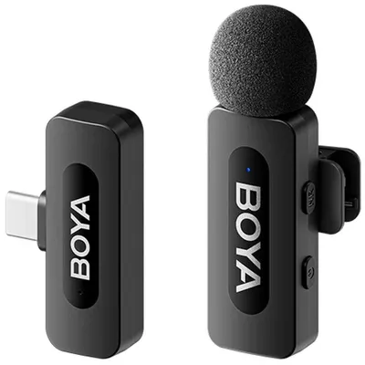 Obrázok produktu pre BOYA BY-V10 (V2.0), Pripínací mikrofón, 20 - 16000 Hz, 80 dB, Bezdrôtový, USB, 100 m