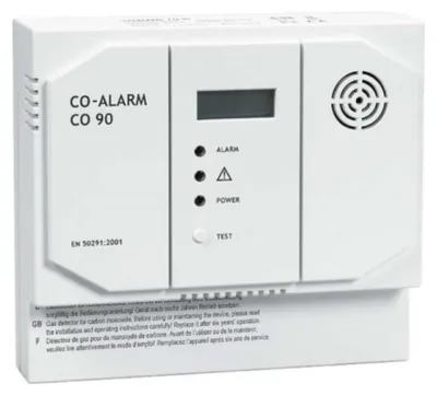 Produktbild von Indexa CO90-12 Kohlenmonoxidmelder (CO-Alarm), 12V DC, mit Relais