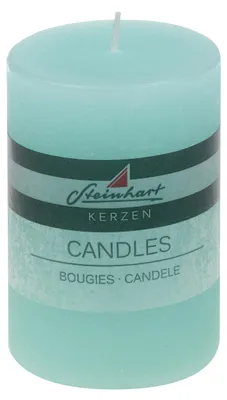Produktbild von Stumpenkerze "Raureif" Mint 100/68 mm