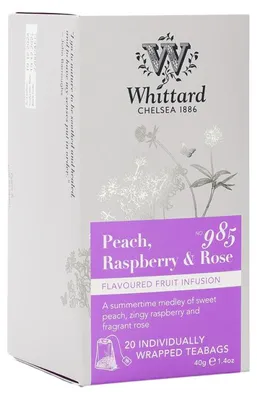 Produktbild von Früchte-Tee Whittard of Chelsea Peach, Raspberry & Rose, 20 Stk.