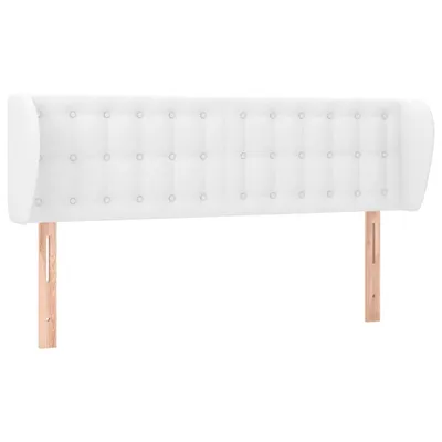 Produktbild von vidaXL Kopfteil mit Ohren Weiß 147x23x78/88 cm Kunstleder