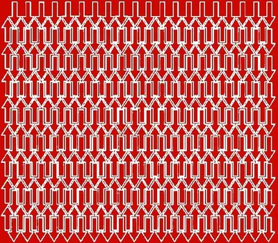Produktbild von Pfeilaufkleber 1x2cm 340 Stück rote glänzende Aufkleber