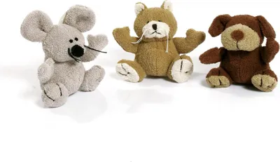 Immagine prodotto di Peluche Cane, Gatto, Topo12 Cm Assortiti