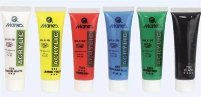 Zdjęcie produktu dla Farby akrylowe 6 kolorów MARIES
