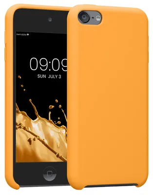 Produktbild von kwmobile Schutzhülle kompatibel mit Apple iPod Touch 6G / 7G (6. und 7.Generation) - Hülle Silikon gummiert - Cover Case in Fruity Orange