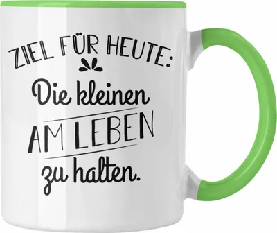 Produktbild von Trendation - Lustige Tasse für Kindergärtnerin Erzieherin Geschenk Spruch Kaffeetasse Kindergarten Erzieher Tasse mit Spruch (Grün)