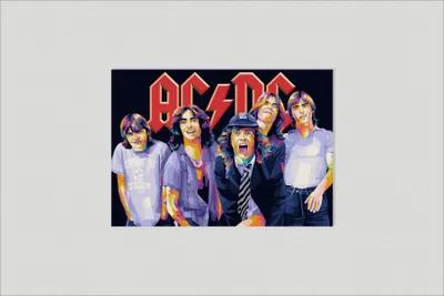 Produktbild von ACDC Poster - Rockband Poster - Musik Poster - Musik Legenden Poster - 91x61cm - Perfekt zum Einrahmen