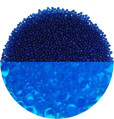 Produktbild von trendfinding 100 g Hydroperlen Deko Granulat, Korngröße 3,5-4 mm, Blau