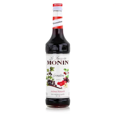 Produktbild von Monin Sirup Grenadine 700ml - Cocktails Milchshakes Kaffeesirup (1er Pack)