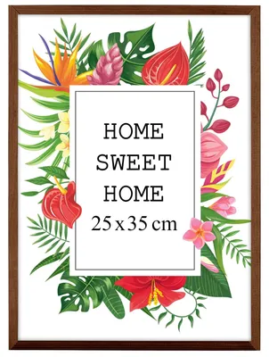 Produktbild von MG Design Braun Bilderrahmen 25 x 35 cm - Aus echtem Holz mit Acrylglas, zum Aufhängen & Aufstellen, für Fotos, Poster & Puzzle