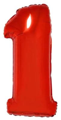 Immagine prodotto di Pallone numero Pallone numero per compleanni rosso 1 m -