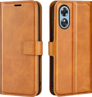 Produktbild von OPPO A17 Hülle - Coverup Deluxe Klapphülle - Braun